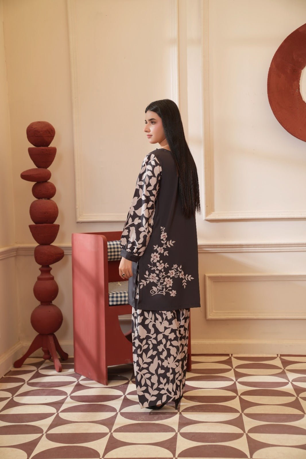 Maheen - Crepe Grip Floral Printed Co-ord Set - Mizaaz