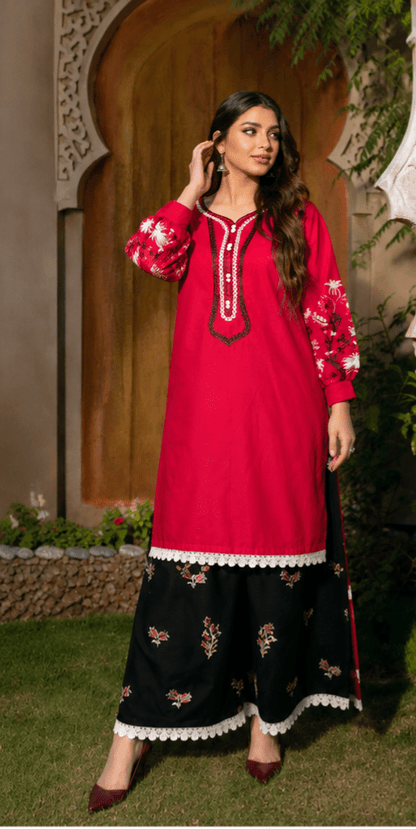 MAHRUKH – Cotton Lawn 2PC Suit - Mizaaz