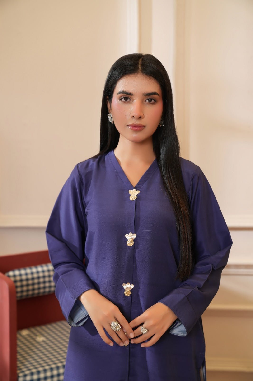 Rameen - Crepe Grip Paisley Printed Palazzo Set - Mizaaz