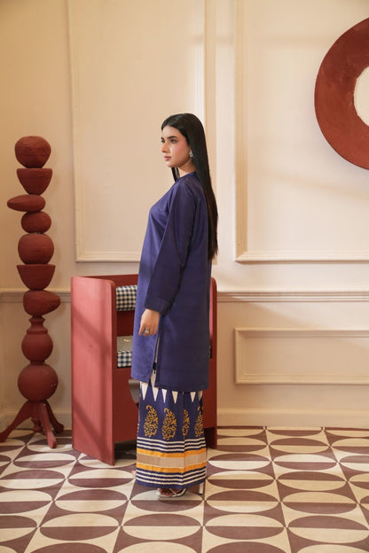 Rameen - Crepe Grip Paisley Printed Palazzo Set - Mizaaz